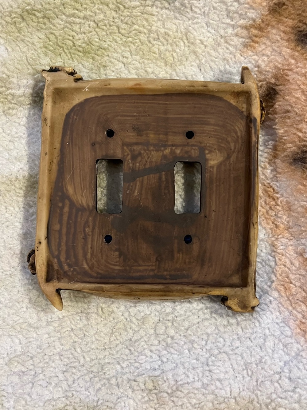 Rustic Wall Double Switch Plate - Picture 4 of 8